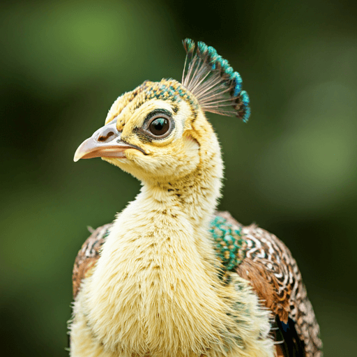 filhote de pavão